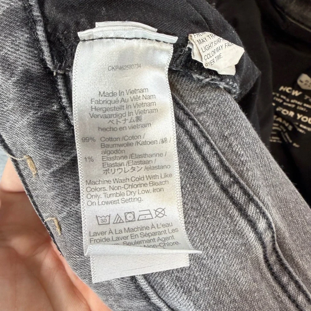Madewell The Perfect Vintage Jean Women's Size 31P Gray Denim Pants‎